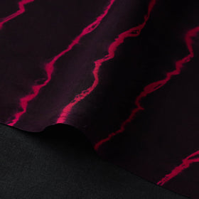 Purple Handloom Chanderi Silk Tie-Dye Leheriya Fabric