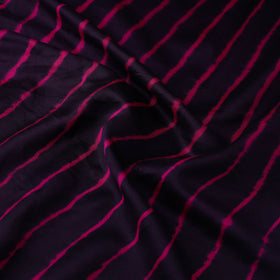 Purple Handloom Chanderi Silk Tie-Dye Leheriya Fabric