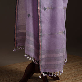 Handloom cotton bengal jamdani dupatta 30 - handcrafted