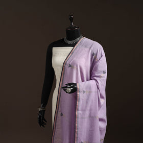 Handloom cotton bengal jamdani dupatta 30 - handcrafted