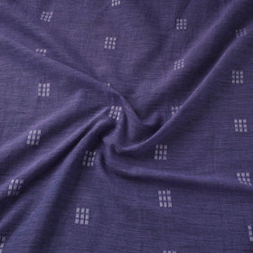 Purple Handloom Cotton Bengal Jamdani Fabric