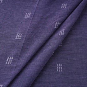 Purple Handloom Cotton Bengal Jamdani Fabric