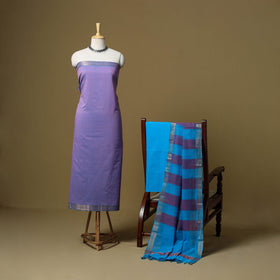 Handloom cotton mangalagiri 3pc unstitched dress material