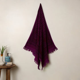 Buy Handloom Cotton Bagh Print Towel 