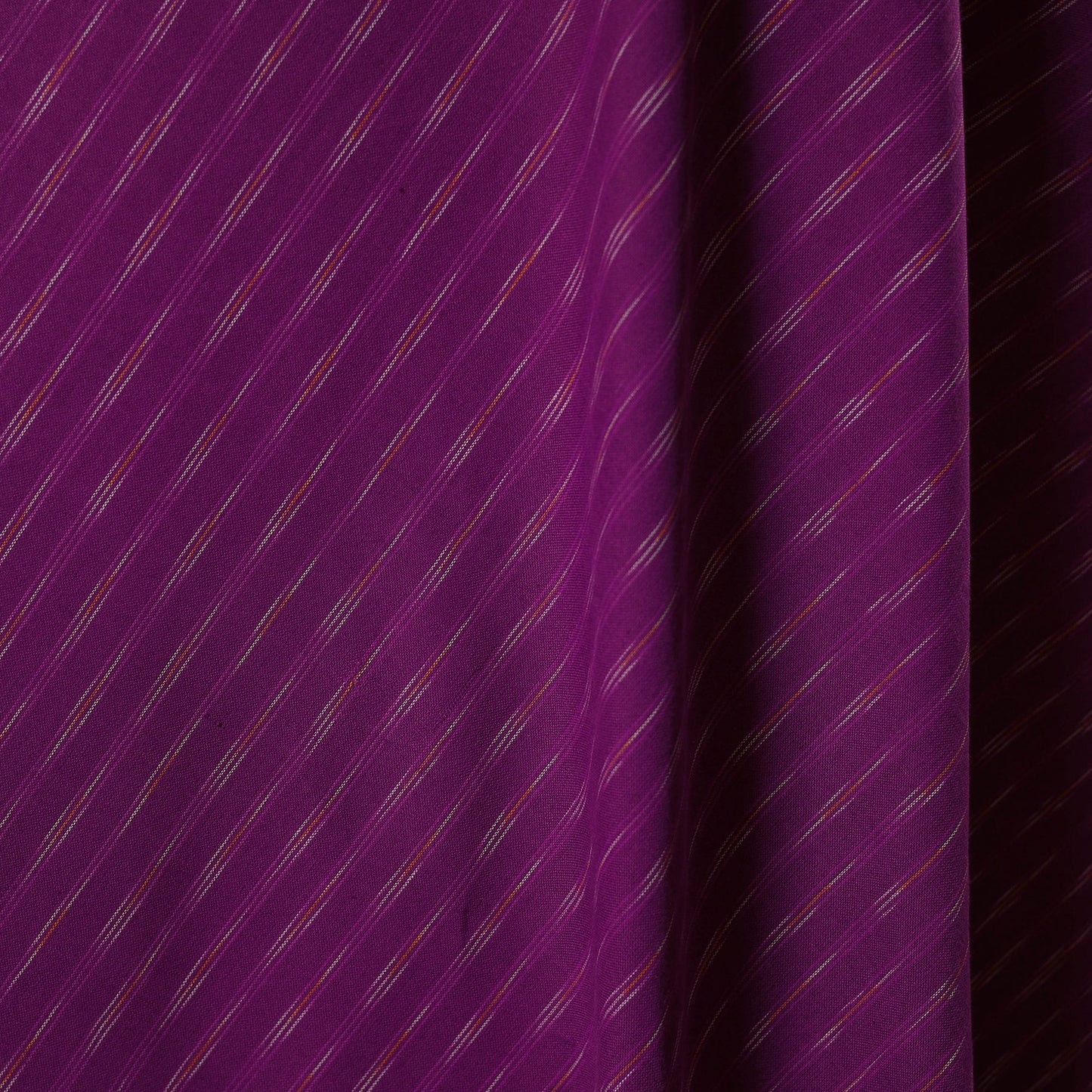 Purple - handloom cotton pochampally double ikat fabric 06