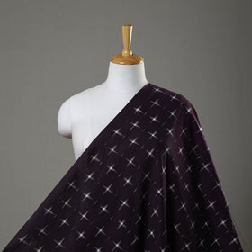  Purple Handloom Cotton Pochampally Double Ikat Fabric 