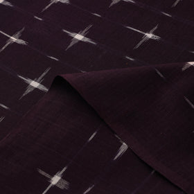  Purple Handloom Cotton Pochampally Double Ikat Fabric 