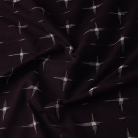  Purple Handloom Cotton Pochampally Double Ikat Fabric 