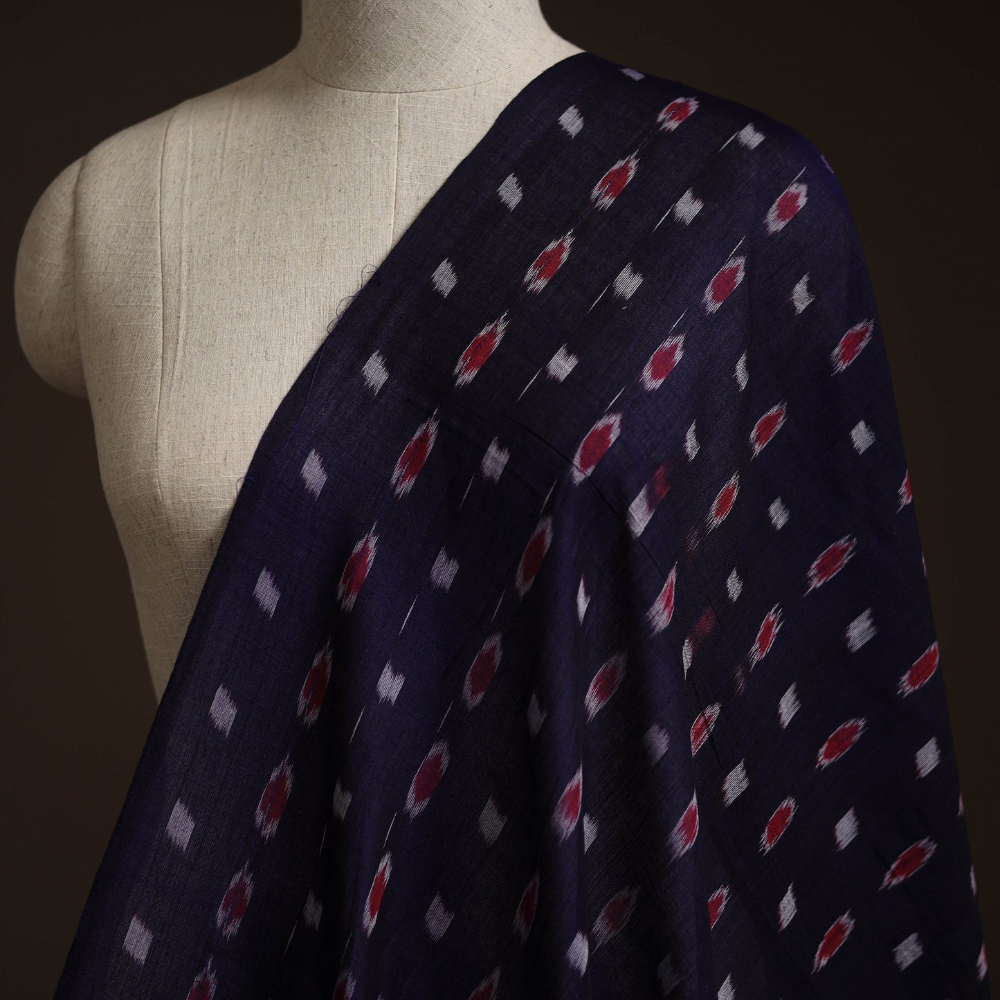 Handloom cotton sambalpuri ikat fabric 22 - handcrafted