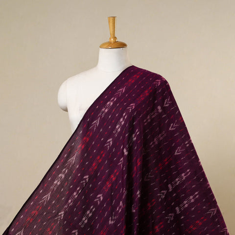 Purple - handloom cotton sambalpuri ikat fabric 31