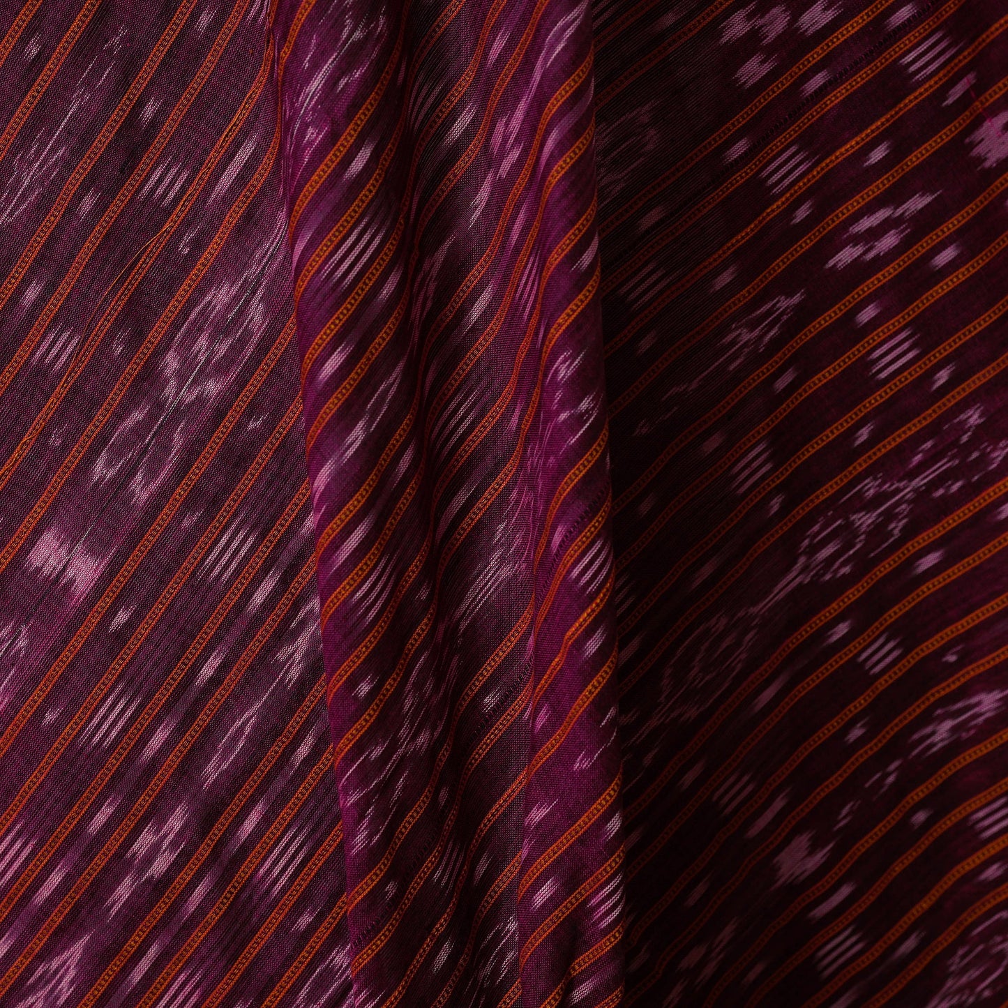 Purple - handloom cotton sambalpuri ikat fabric 35
