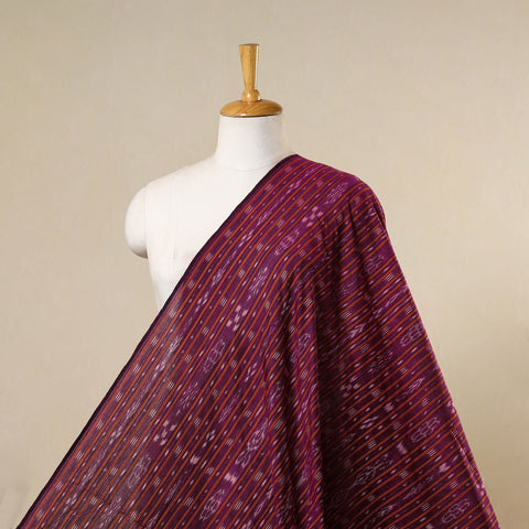 Purple - handloom cotton sambalpuri ikat fabric 35