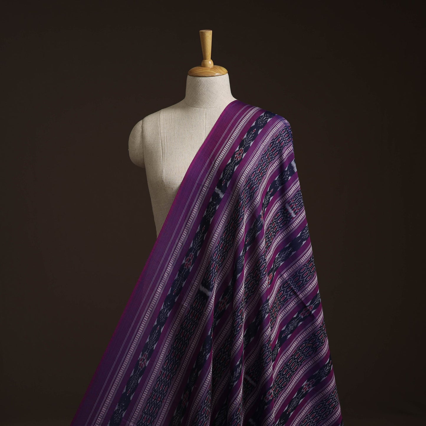 Handloom cotton sambalpuri ikat fabric 36 - handcrafted