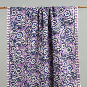 Purple - handloom cotton sanganeri towel 26 - handcrafted