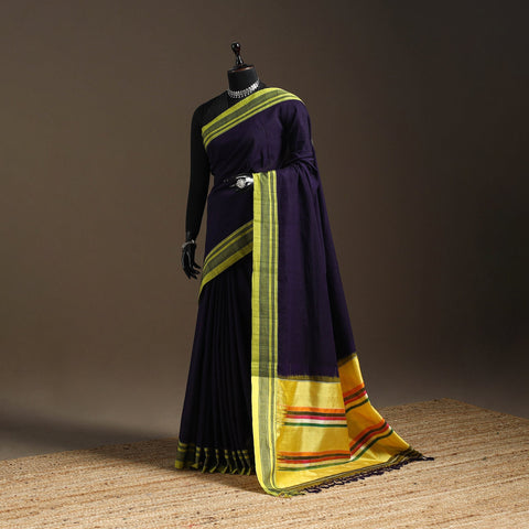 Handloom cotton x viscose ilkal saree with gayatri border