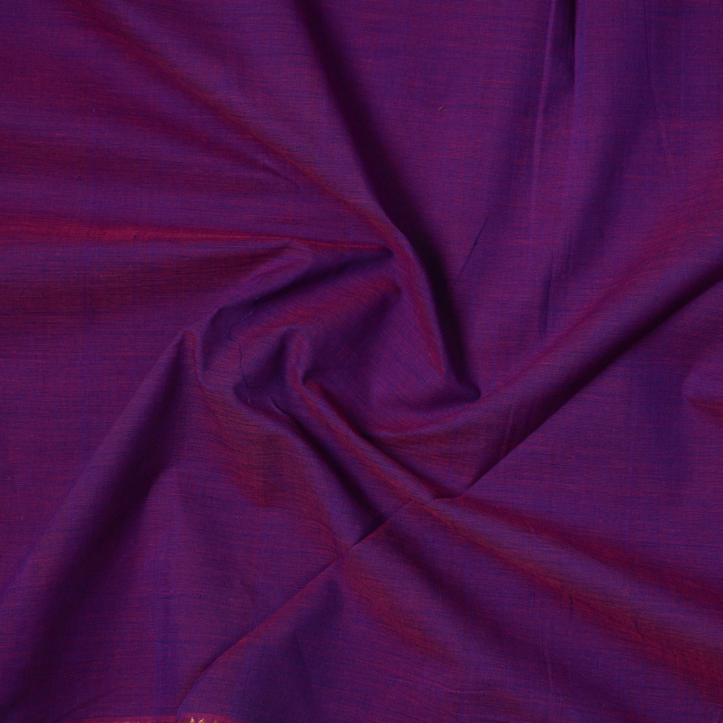 Purple - handloom cotton zari border mangalagiri fabric 14