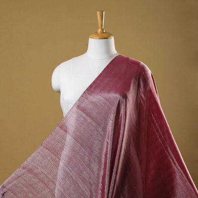 Handloom Full Silver Zari Tissue Chanderi Silk Fabric