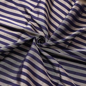 Handloom full tissue silver zari stripes chanderi silk