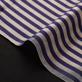 Handloom full tissue silver zari stripes chanderi silk