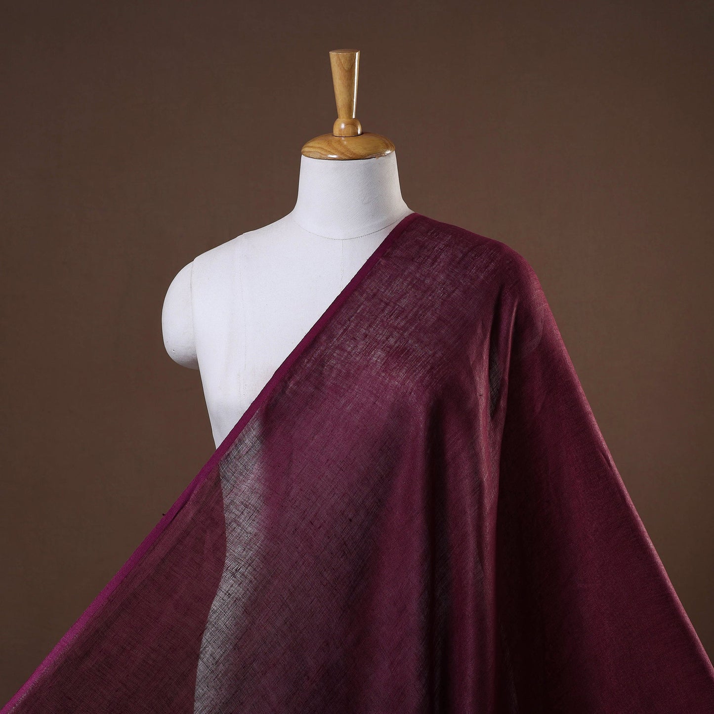 Purple - handloom linen bhagalpuri fabric 08 - handcrafted
