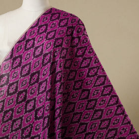 Purple - handloom mercerised cotton pochampally ikat fabric