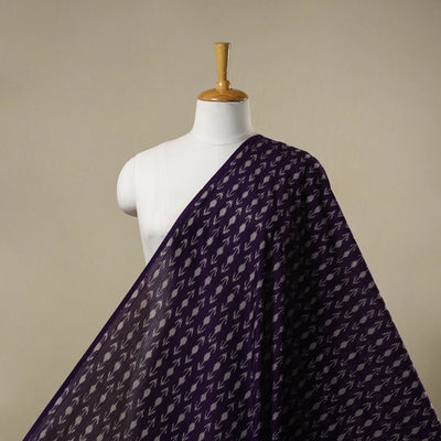 Handloom mercerised cotton pochampally ikat fabric 14