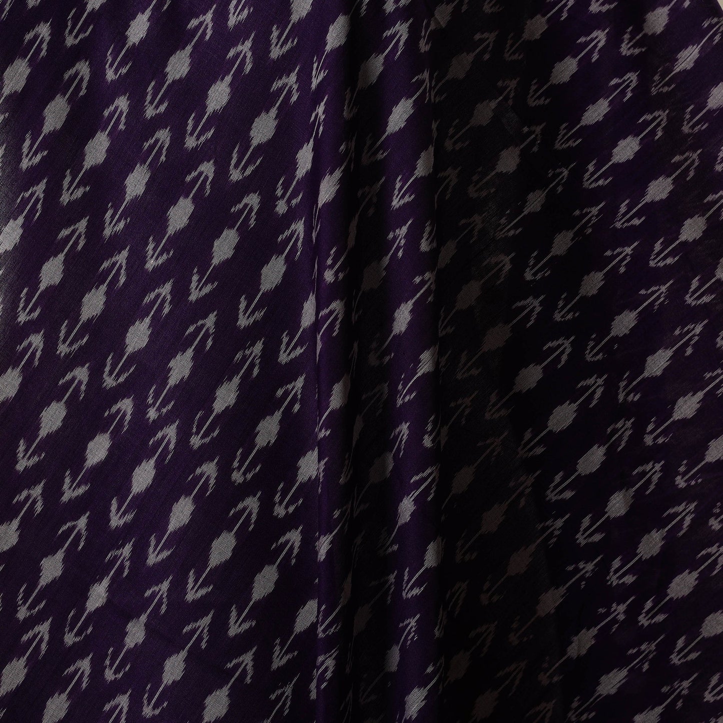 Handloom mercerised cotton pochampally ikat fabric 14