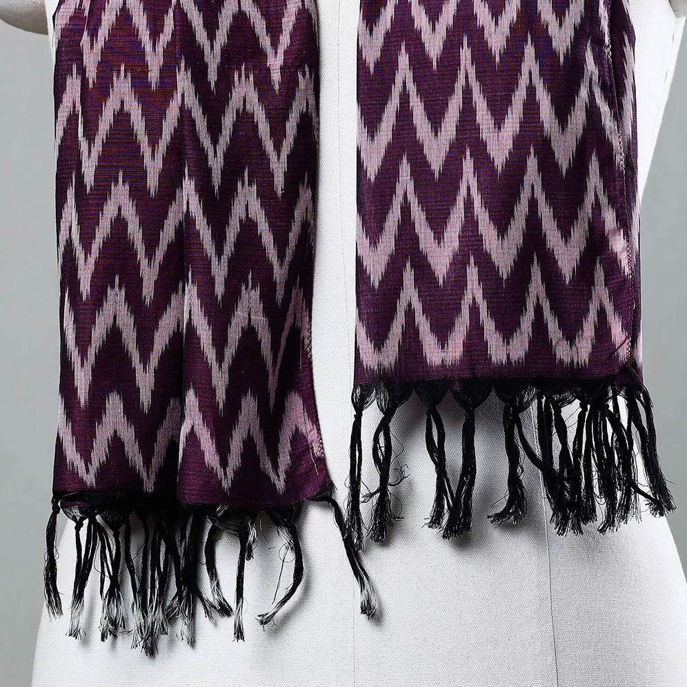  Handloom Mercerized Cotton Pochampally Ikat Stole
