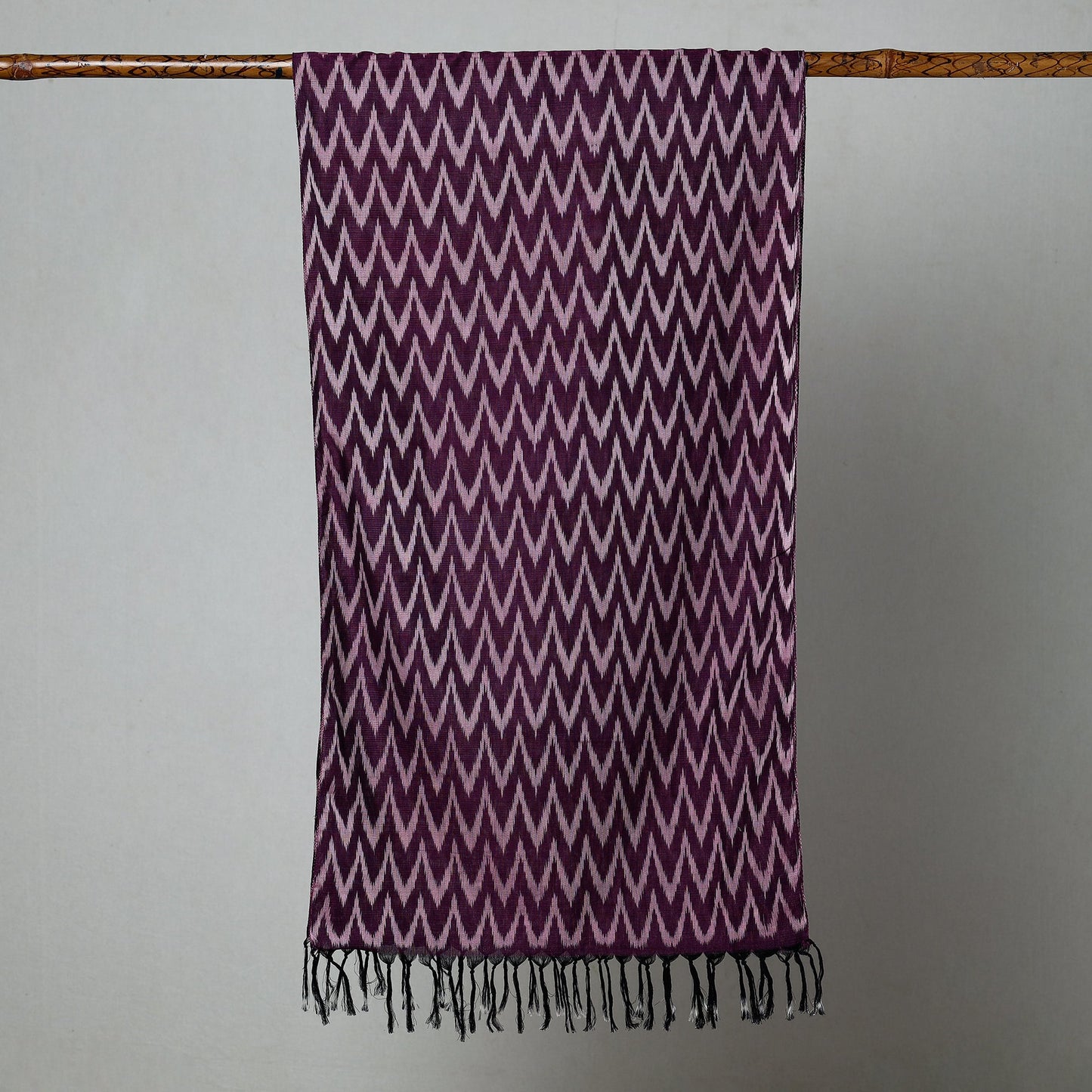  Handloom Mercerized Cotton Pochampally Ikat Stole