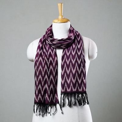  Handloom Mercerized Cotton Pochampally Ikat Stole