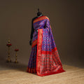Handloom mulberry silk patola ikat pochampally saree 15