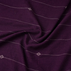 Purple - handloom organic buti kala cotton fabric 04