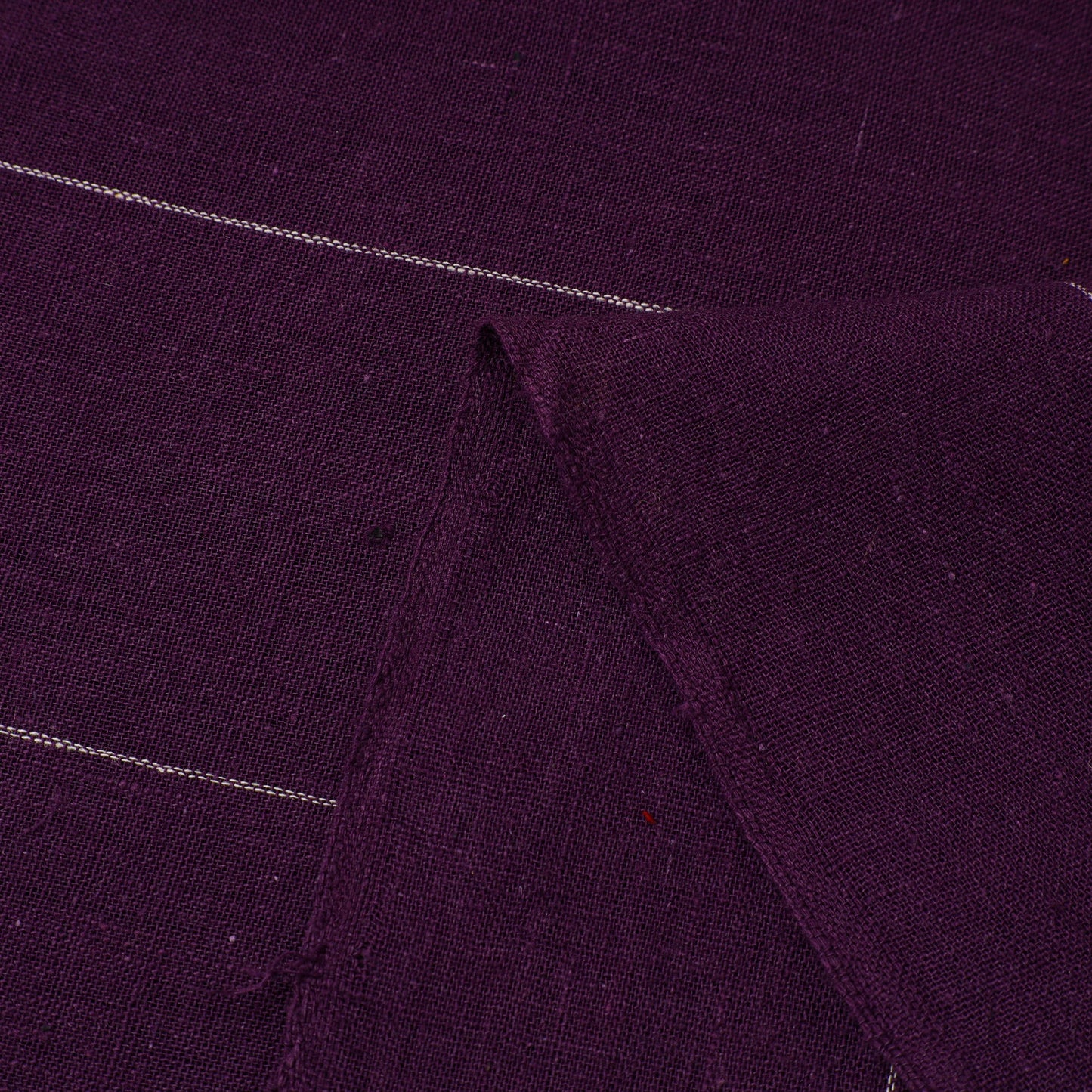 Purple - handloom organic buti kala cotton fabric 04
