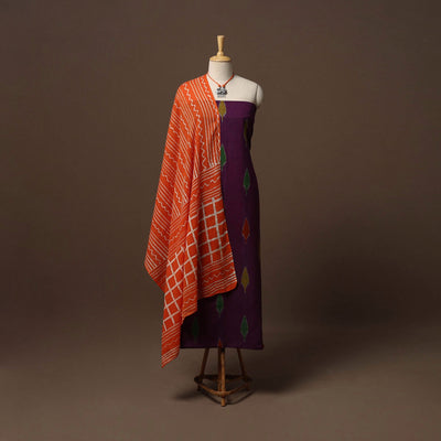 Handloom pochampally central asian ikat cotton 2pc