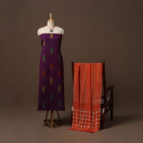 Handloom pochampally central asian ikat cotton 2pc