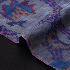 Handloom raw silk pochampally ikat fabric 04 - handcrafted