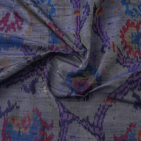 Handloom raw silk pochampally ikat fabric 04 - handcrafted