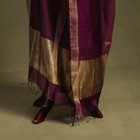 Purple - handloom silk cotton maheshwari dupatta 45