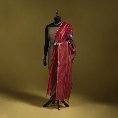 Handloom silk cotton zari work maheshwari dupatta 21
