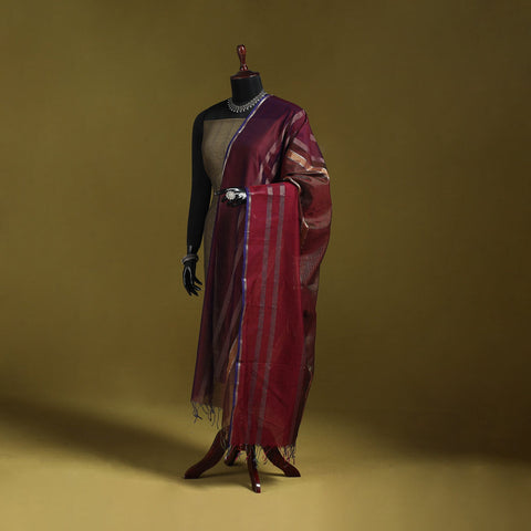 Handloom silk cotton zari work maheshwari dupatta 24