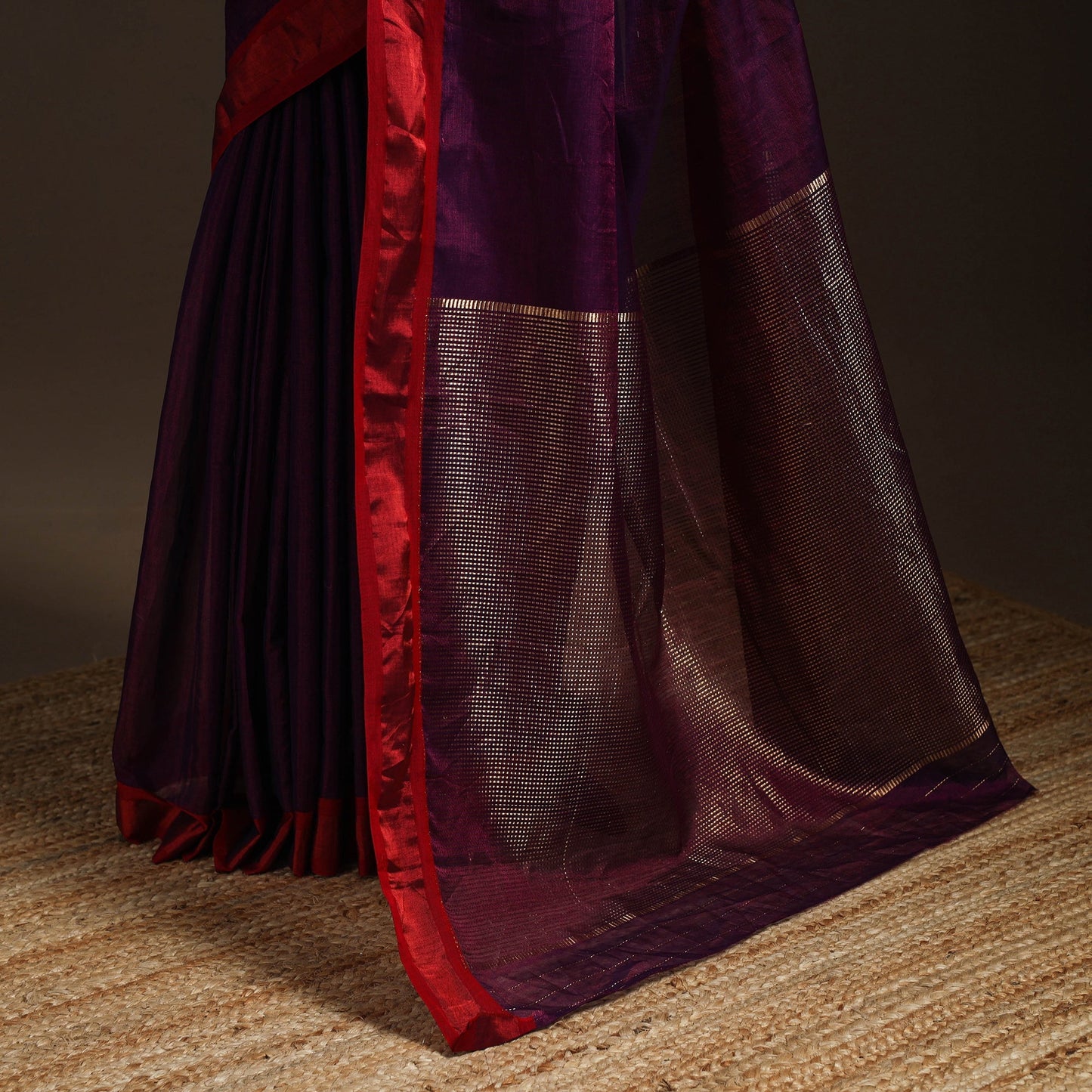 Handloom tissue zari chanderi silk saree 12 - handcrafted