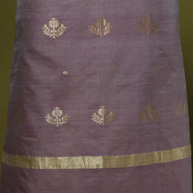 Handloom zari buti chanderi silk 2pc unstitched dress