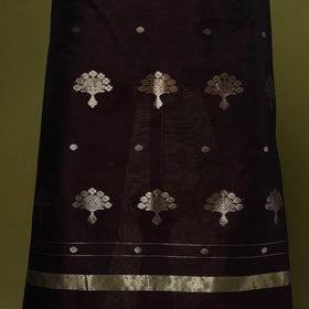 Handloom zari buti chanderi silk 2pc unstitched dress
