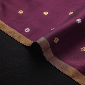 Handloom zari buti pure chanderi silk fabric 05