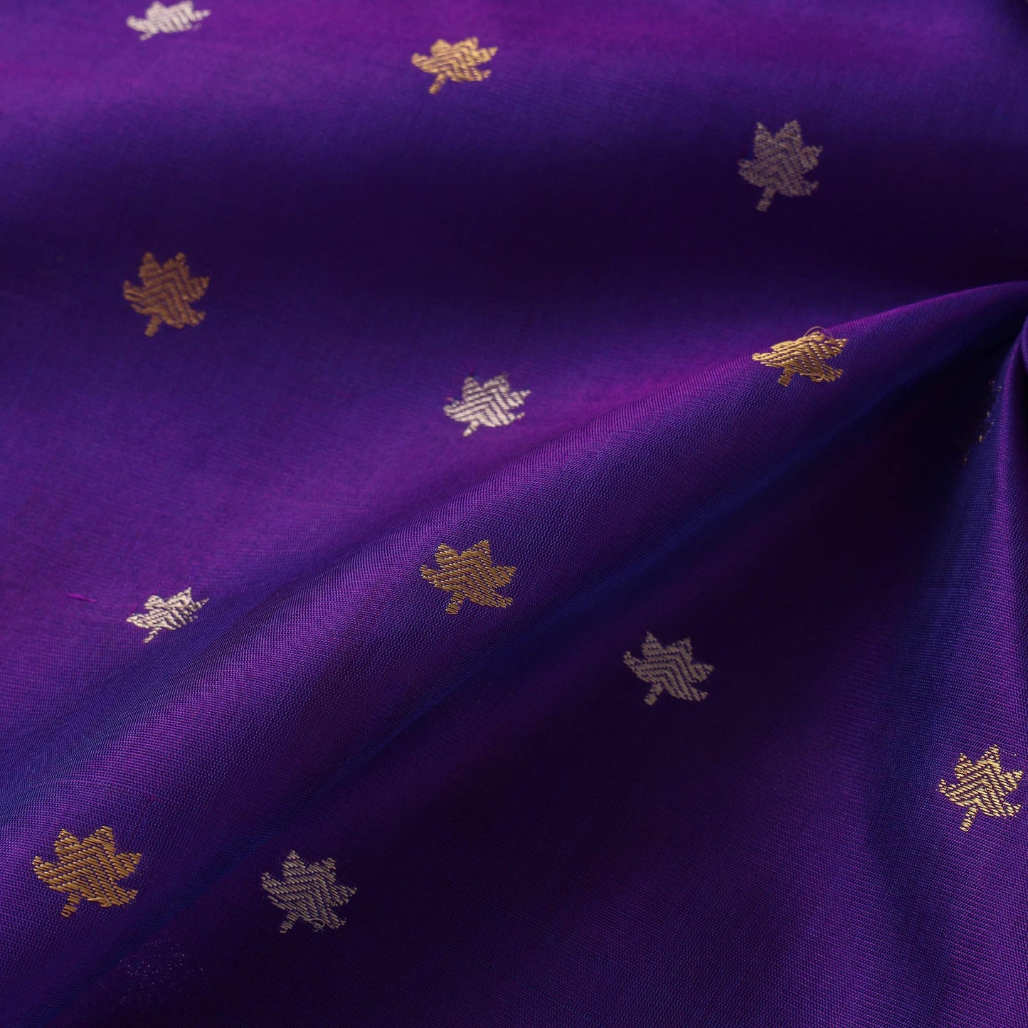 Handloom zari buti pure chanderi silk fabric 10