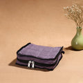  Purple Handmade 4 Pockets Cotton Jewellery Bag
