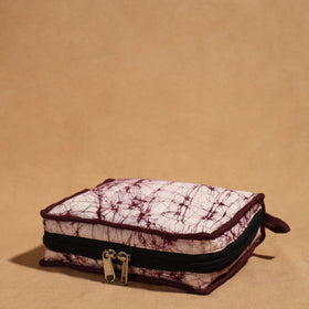 Purple Handmade 4 Pockets Cotton Jewelry Bag 22