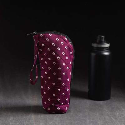  Purple Handmade Cotton 1L Water Bottle Cover