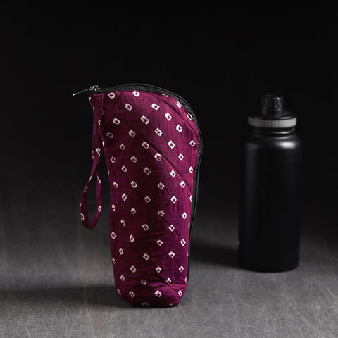  Purple Handmade Cotton 1L Water Bottle Cover