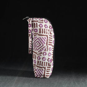 Purple Handmade Cotton 1L Water Bottle Cover